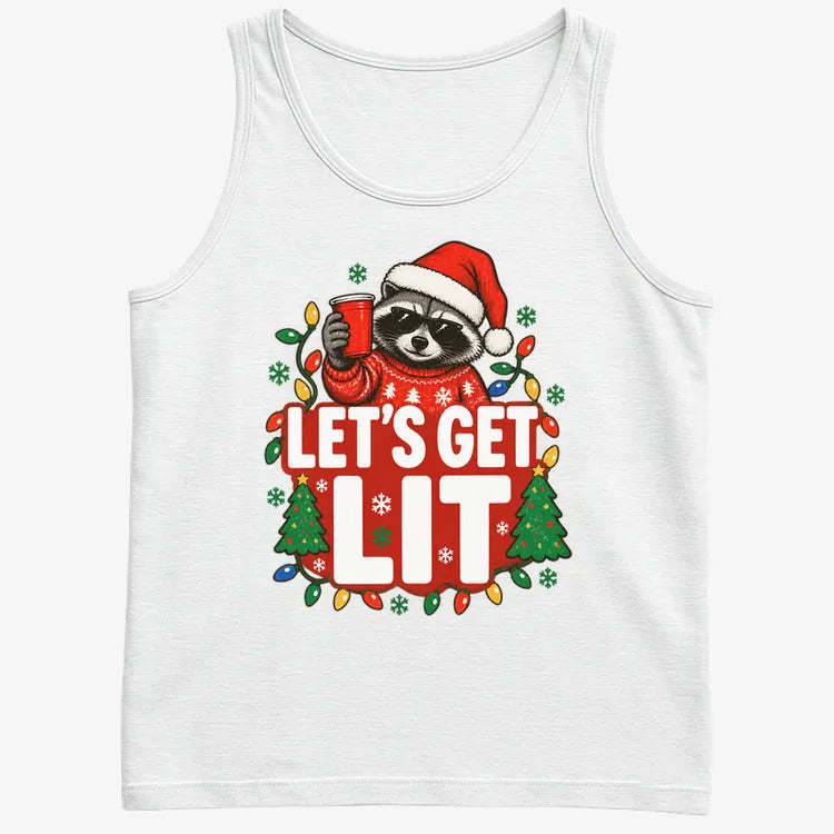 Let's Get Lit-Men's Tank Top-White