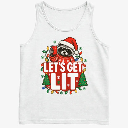 Let's Get Lit-Men's Tank Top-White