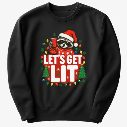 Let's Get Lit-Sweatshirt-Black