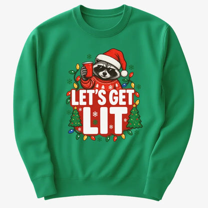Let's Get Lit-Sweatshirt-Green