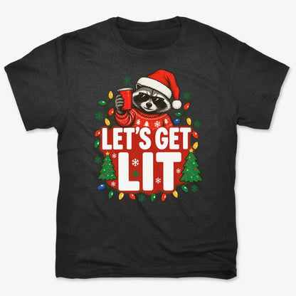Let's Get Lit-Unisex Heavyweight T-Shirt-Black