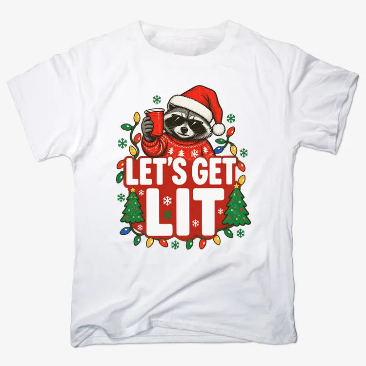 Let's Get Lit-Unisex Heavyweight T-Shirt-White