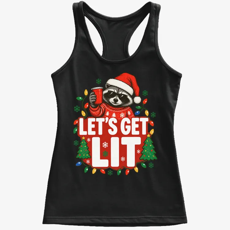 Let's Get Lit-Women's Tank Top-Midnight