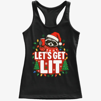 Let's Get Lit-Women's Tank Top-Midnight