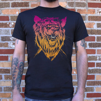 Lion-el Rich-eyes Neon Lion Wearing Sunglasses