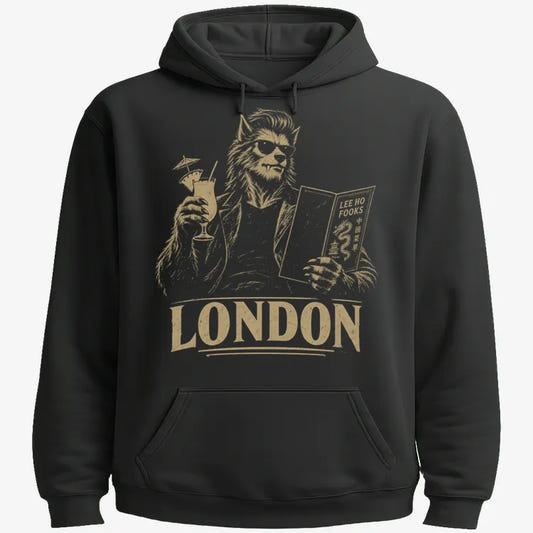 London Werewolf-Hoodie-Black