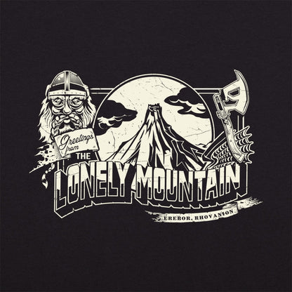 Lonely Mountain Greetings Travel Postcard with Dwarf and Axe
