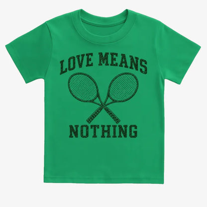 Love Means Nothing-Kids T-Shirt-Green
