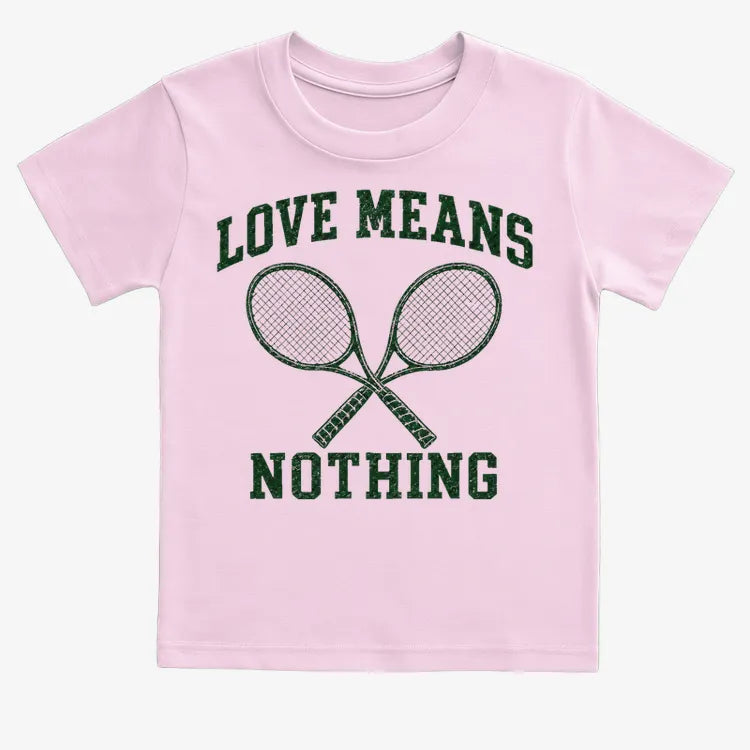 Love Means Nothing-Kids T-Shirt-Pink