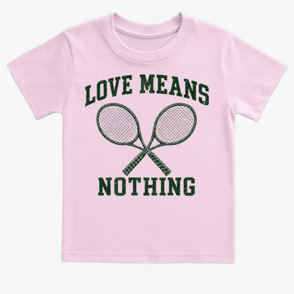 Love Means Nothing-Kids T-Shirt-Pink