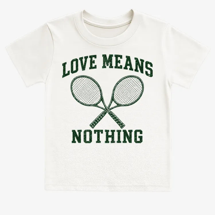 Love Means Nothing-Kids T-Shirt-White