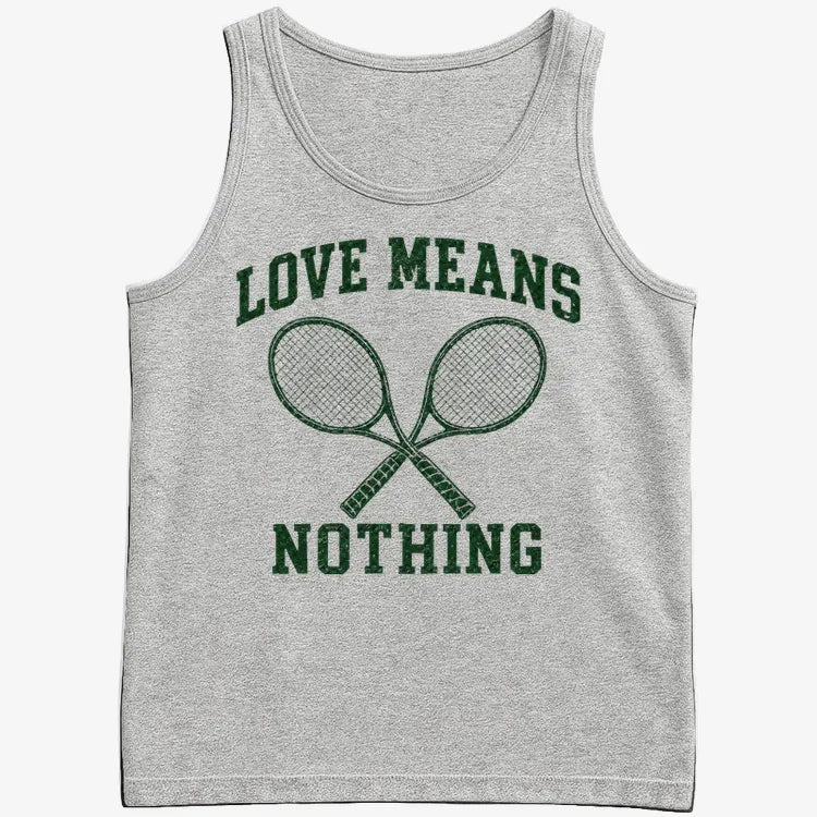 Love Means Nothing-Men's Tank Top-Gray Heather