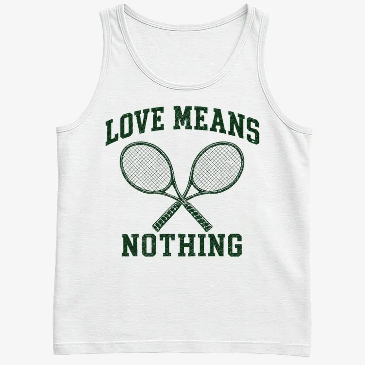 Love Means Nothing-Men's Tank Top-White