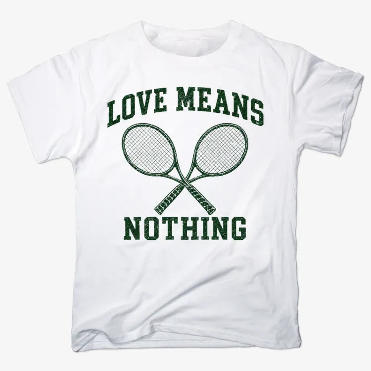 Love Means Nothing-Unisex Heavyweight T-Shirt-White