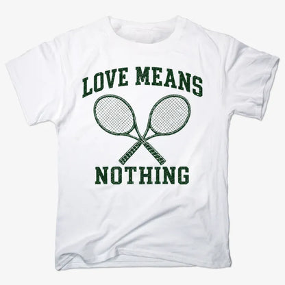 Love Means Nothing-Unisex Heavyweight T-Shirt-White