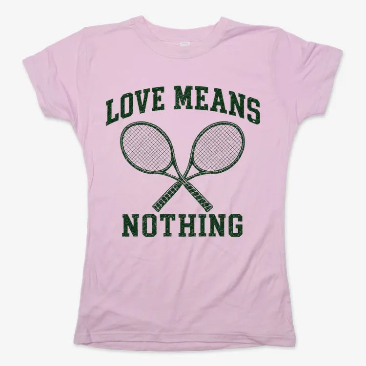 Love Means Nothing-Women's T-Shirt-Soft Pink