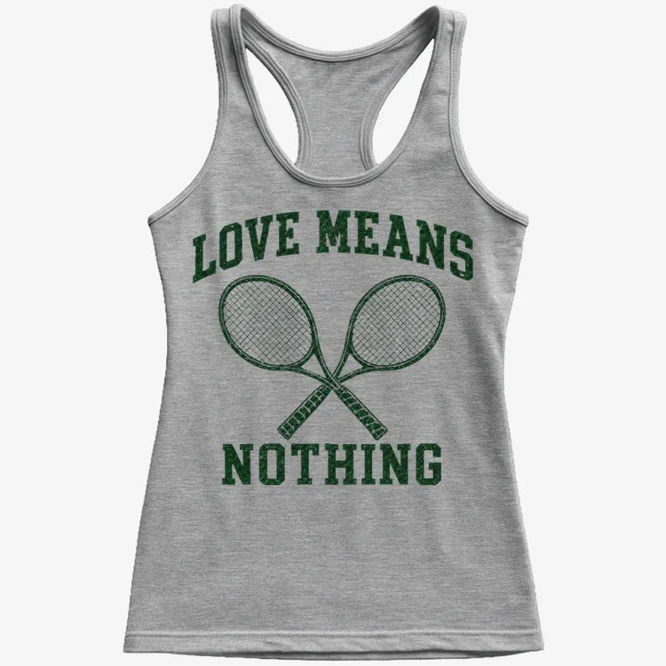 Love Means Nothing-Women's Tank Top-Gray Granite