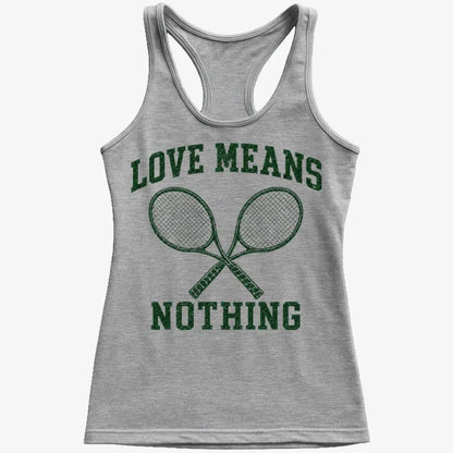 Love Means Nothing-Women's Tank Top-Gray Granite