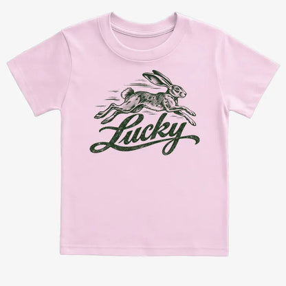 Lucky Rabbit-Kids T-Shirt-Pink
