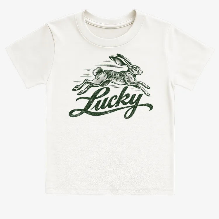 Lucky Rabbit-Kids T-Shirt-White