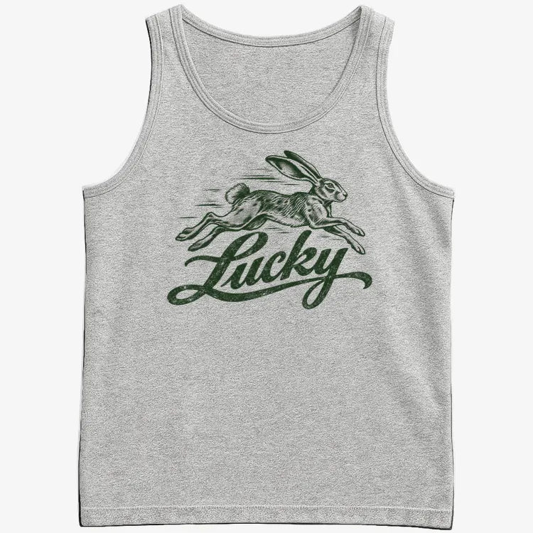 Lucky Rabbit-Men's Tank Top-Gray Heather