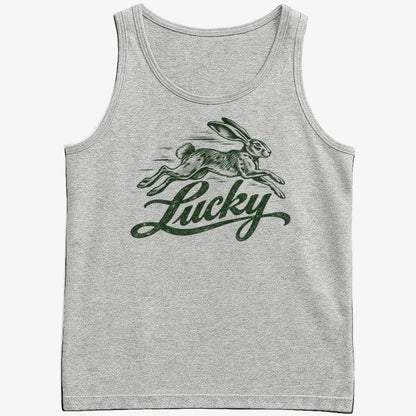 Lucky Rabbit-Men's Tank Top-Gray Heather