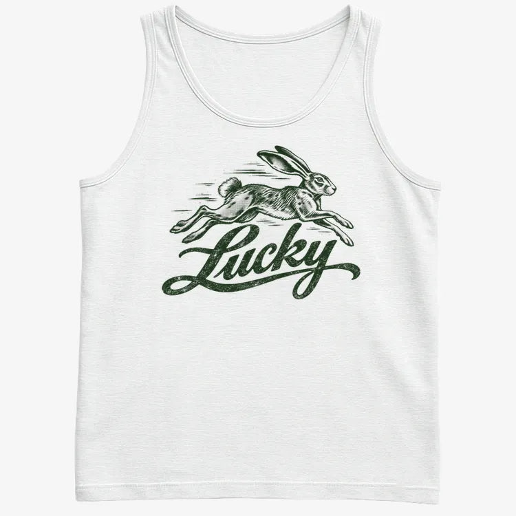 Lucky Rabbit-Men's Tank Top-White