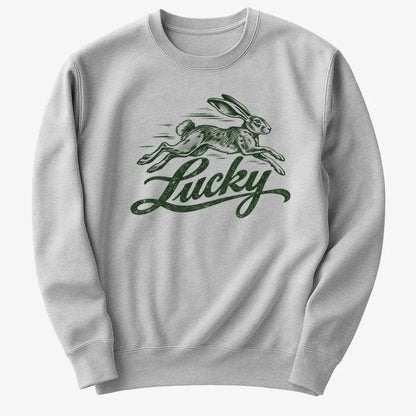 Lucky Rabbit-Sweatshirt-Gray Heather