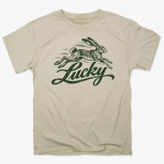 Lucky Rabbit-Unisex Heavyweight T-Shirt-Sand