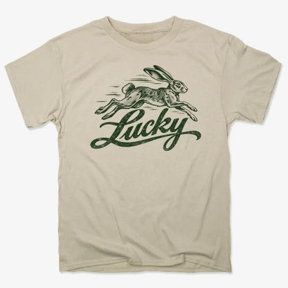 Lucky Rabbit-Unisex Heavyweight T-Shirt-Sand
