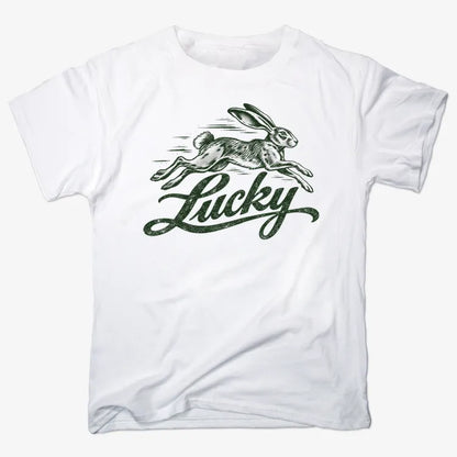 Lucky Rabbit-Unisex Heavyweight T-Shirt-White