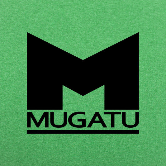 Mugatu Fashion Brand Logo graphic Unisex Heavyweight T-Shirt in Kelly Green Heather