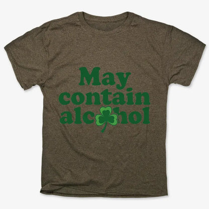 May Contain Alcohol Shamrock St Patrick's Day Design