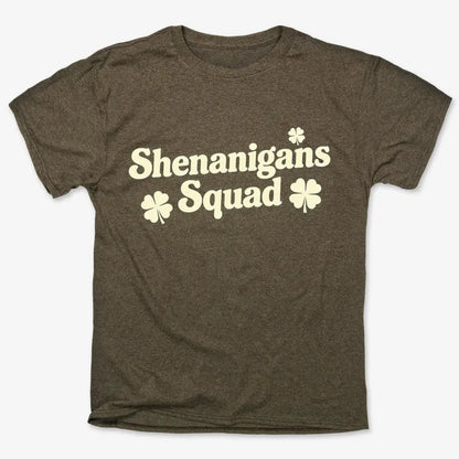 Shenanigans Squad St. Patrick's Day Four Leaf Clover Design