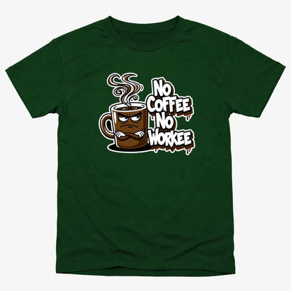 No Coffee No Workee Humor Tee
