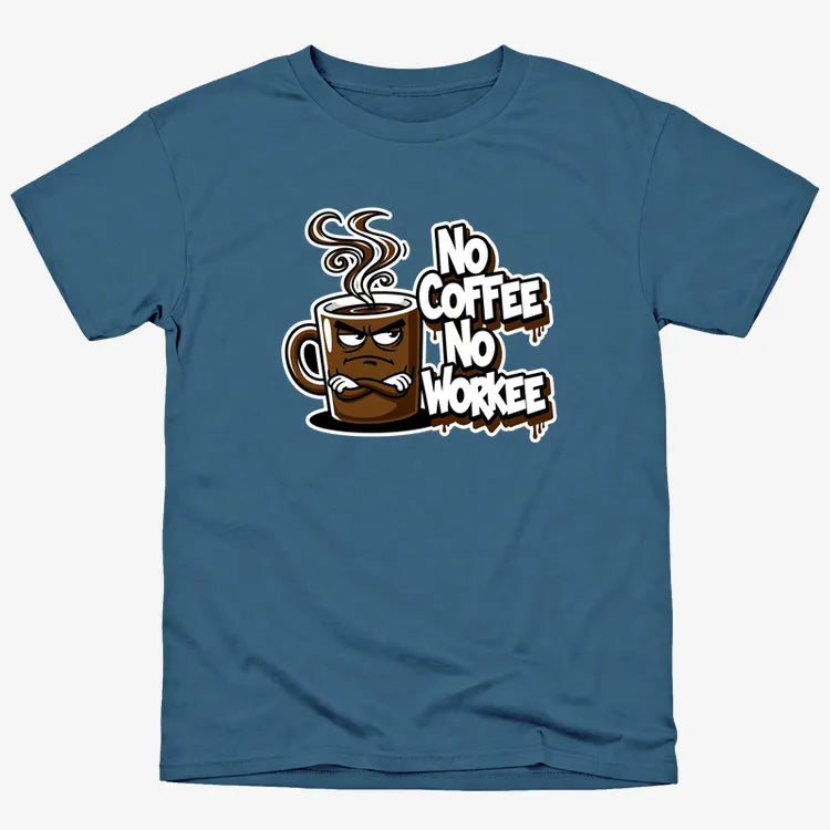 No Coffee No Workee Humor Tee