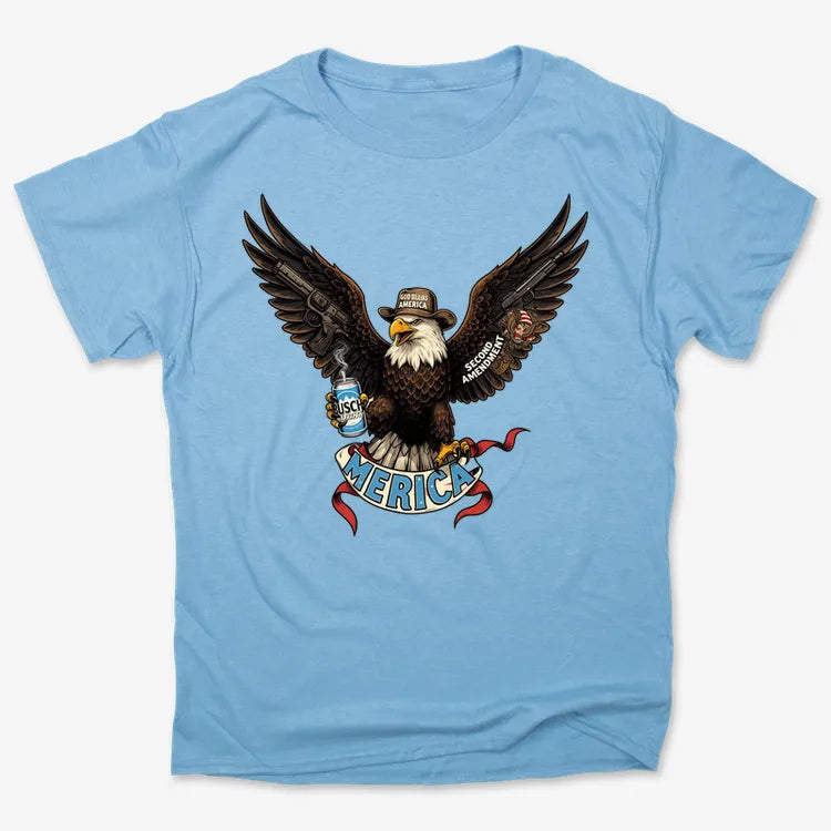 Merica Eagle with Guns & Beer