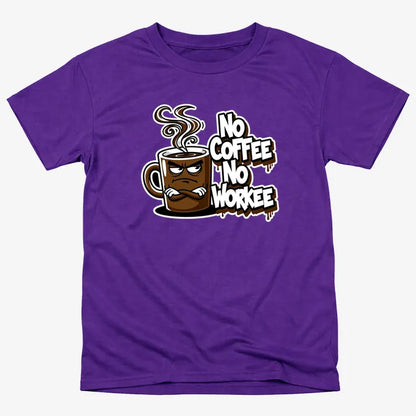 No Coffee No Workee Humor Tee