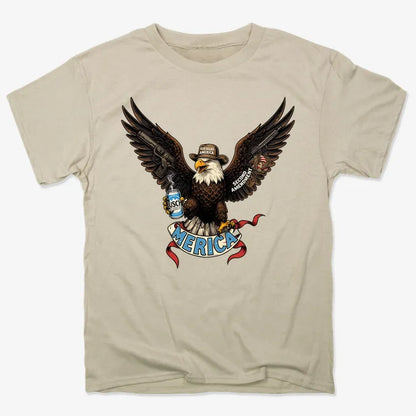 Merica Eagle with Guns & Beer