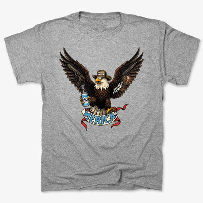 Merica Eagle with Guns & Beer
