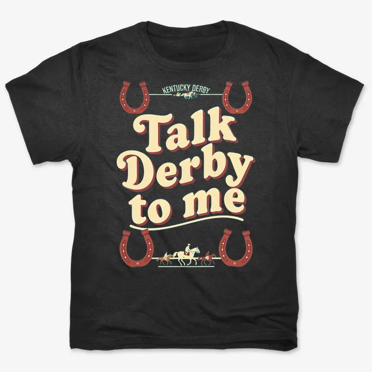Talk Derby to Me-Men's T-Shirt-Black
