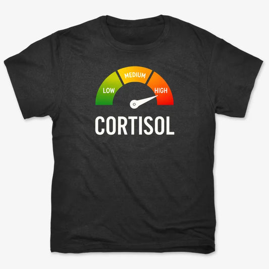 Cortisol Level: HIGH-Men's T-Shirt-Black