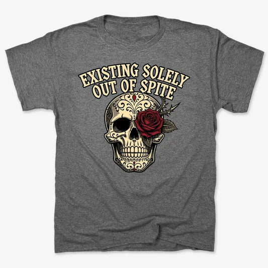 Existing Solely Out of Spite-Men's T-Shirt-Charcoal Heather