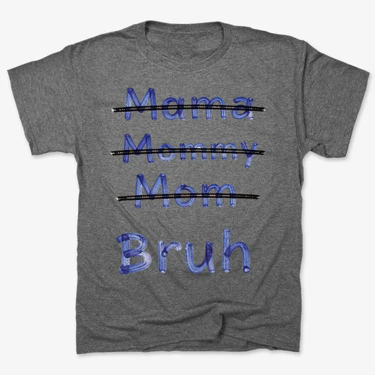 Mama Mommy Mom Bruh-Men's T-Shirt-Charcoal Heather