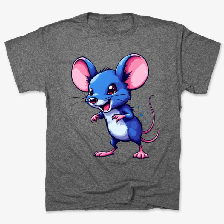Blue Anime Mouse Tee