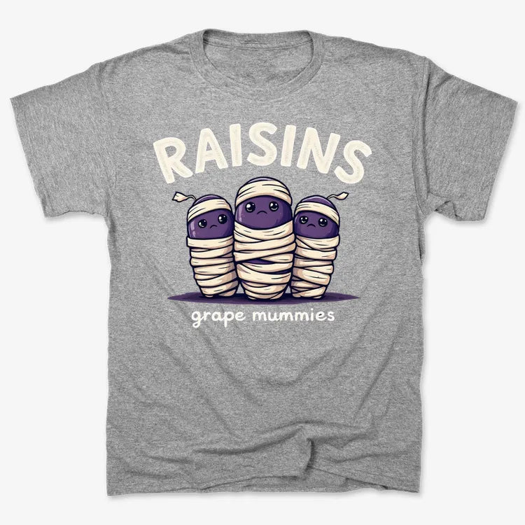Raisins Grape Mummies-Men's T-Shirt-Gray Heather