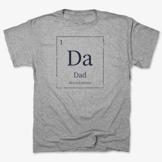 Dad Periodic Table Element T-Shirt-Men's T-Shirt-Gray Heather