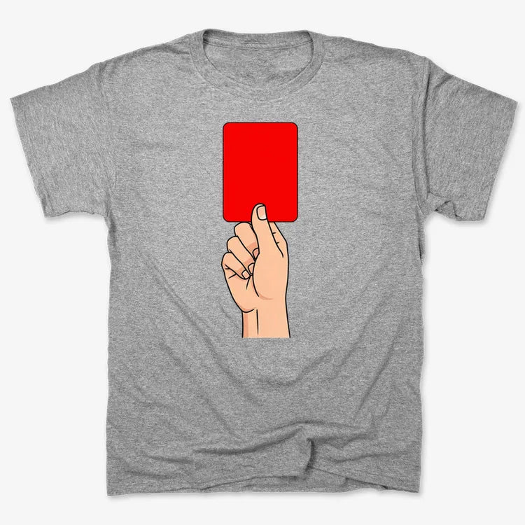 Red Card Statement-Men's T-Shirt-Gray Heather