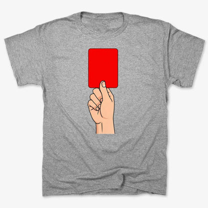 Red Card Statement-Men's T-Shirt-Gray Heather