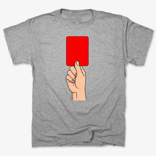 Red Card Statement-Men's T-Shirt-Gray Heather